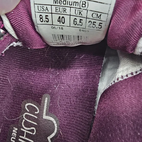 Brooks Glycerin 16 Women's Size 8.5 B (Medium) Running Shoes Purple Plum - Picture 5 of 8